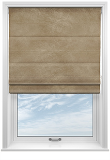 Odessa Velvet, Putty - Twist&Fit Roman Blind